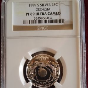 Ngc pf69 Georgia silver state quarter